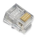 best price network transparent Crystal rj45 connector, amp rj45 plug connector cat6 23awg